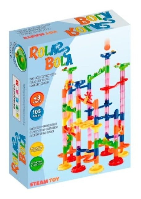 Rola Bola 80 Pçs - Brinquedo De Encaixe Steam Toy Divertido Rola Bola 80 Pçs - Brinquedo De Encaixe Steam Toy Divertido